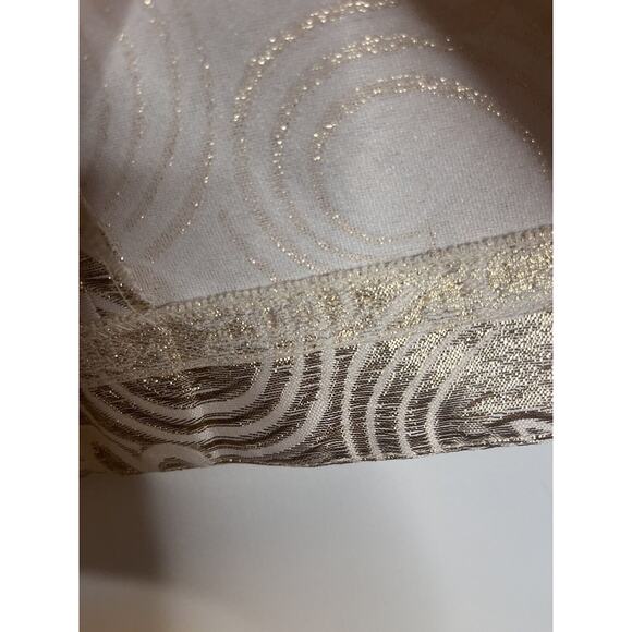 Lilly Pulitzer Elsie Illusion Gold Metallic Flower Jacquard Dress Fit & Flare 2 - Picture 5 of 9